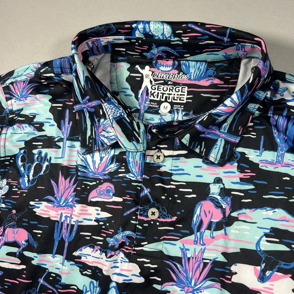 Chubbies George Kittle 49ers Mens M Polo Shirt Football Desert Print SS24GK0002